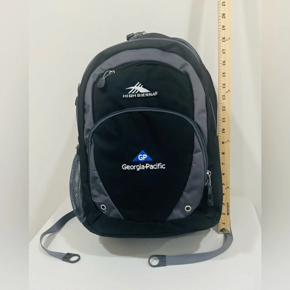 High Sierra‎ Backpack Featuring The Georgia-Pacific Logo Black NWT